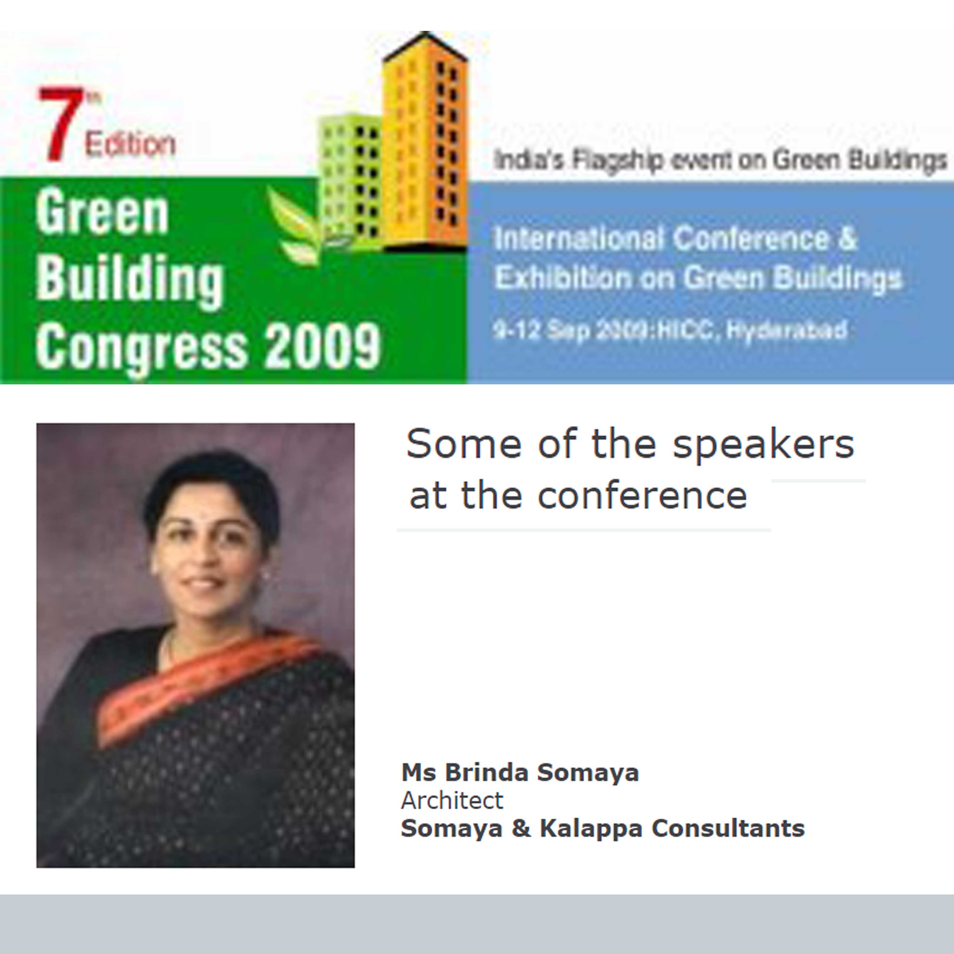 7th Edition Green Building Congress - 2009